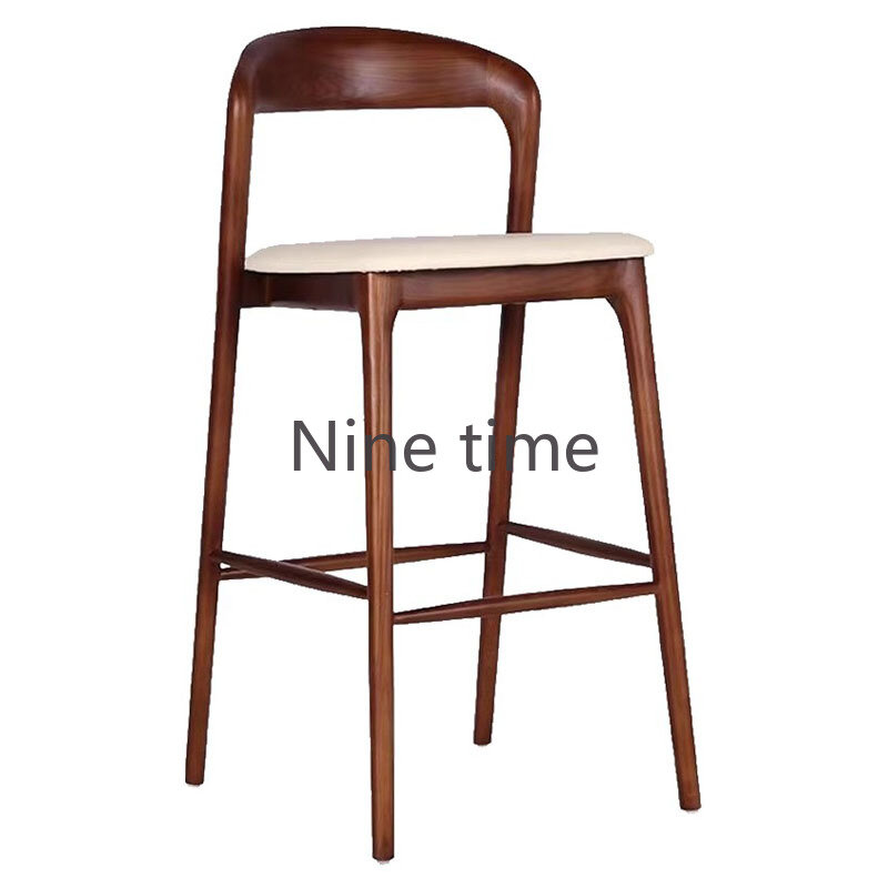 Reception Dining Wooden Bar Chairs Accent Nordic High Outdoor Round Bar Chairs Office Kitchen Tabourets De Bar Home Furniture