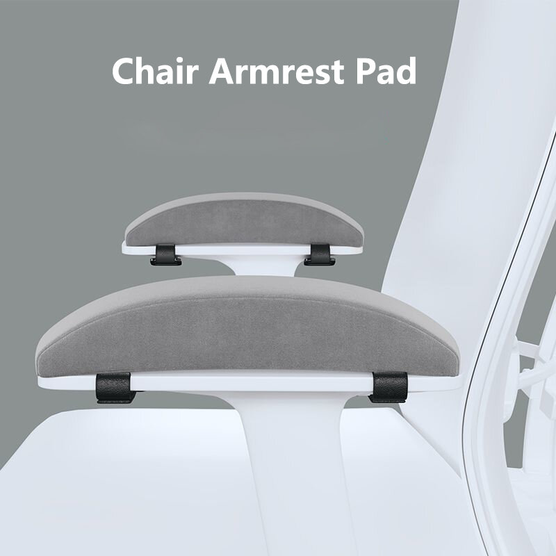 Universal cadeira braços almofadas para cadeiras de jogos de escritório, memória espuma, cotovelos alívio, pressão, pressão, preto, cinza, 2pcs