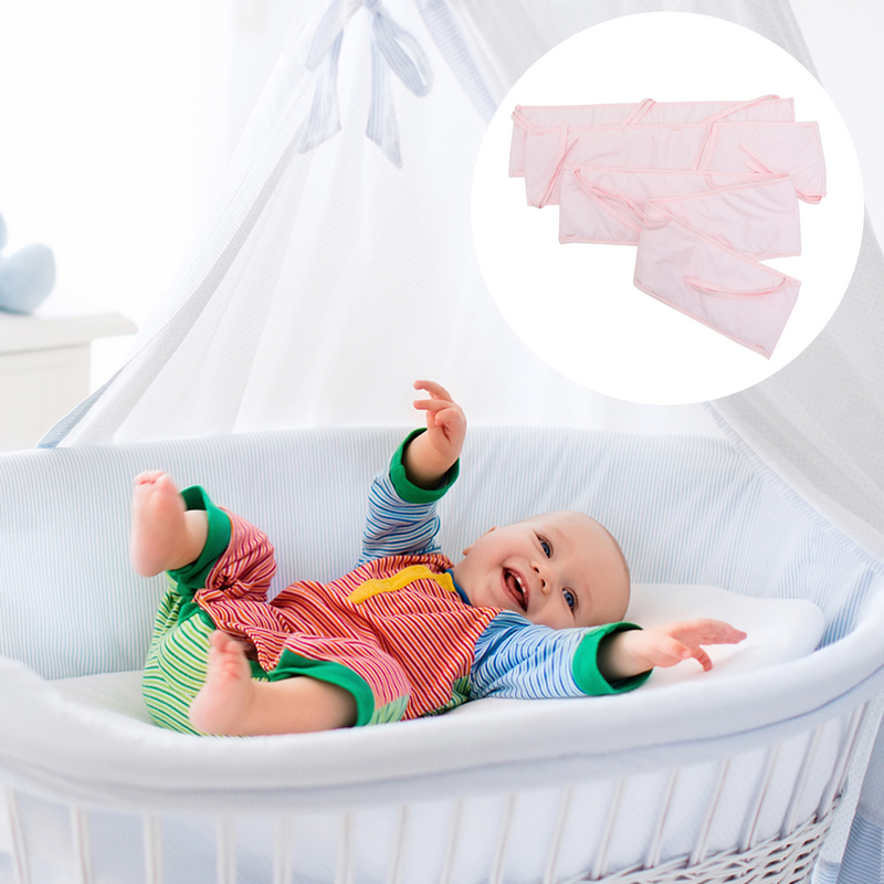 Capa macia do trilho do berço para a cama do bebê, guarda do trilho, proteção de dentição, tampa lateral, 3 pcs