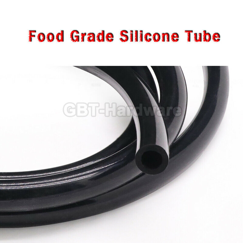 ID 0.5mm - 25mm Black Silicone Tube Food Grade Household Hose Odorless Water Pipe High TEMP 180°C Water Dispenser Coffee Machine
