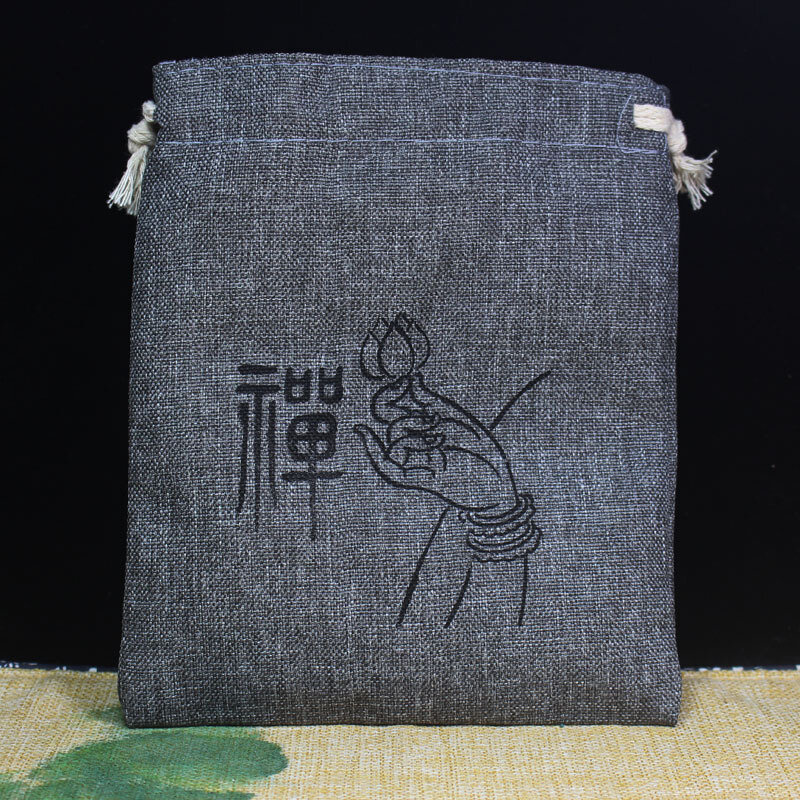Cotton and linen bags Burlap Jewelry Packaging Pouche bags Jute Drawstring Gift Bag drawstring pockets brocade tray beads bags