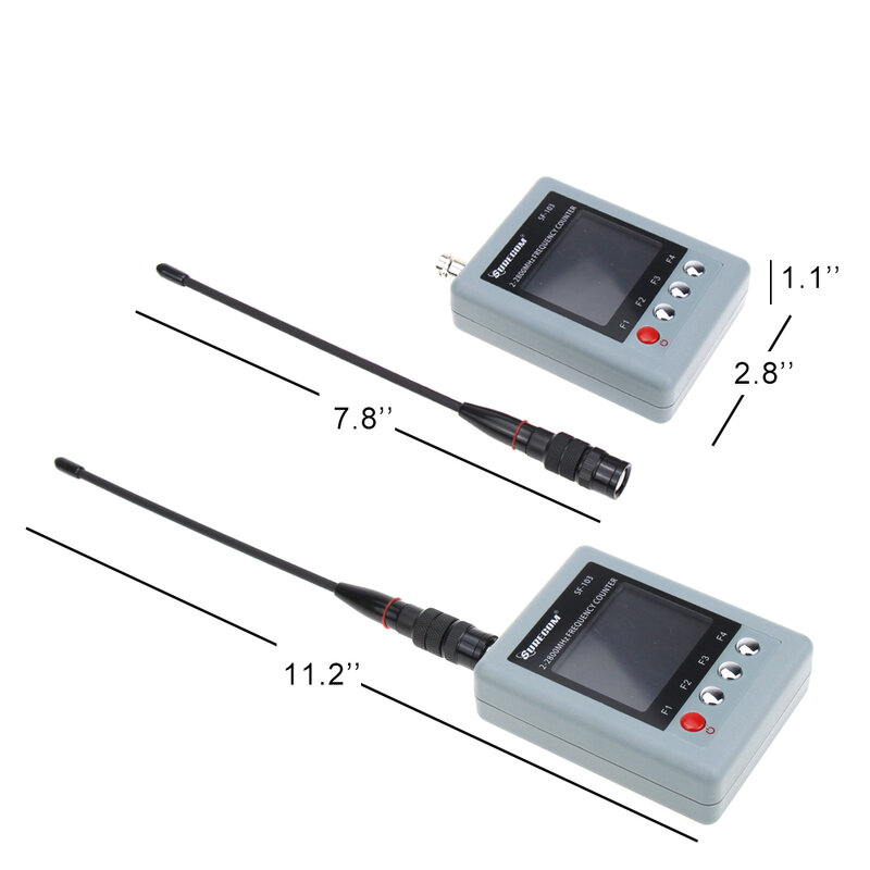 SURECOM-decodificador de señal Digital SF-103 DMR, probador de frecuencia portátil, SF103, 2MHz-200MHz/27MHz, 27Mhz-3000Mhz, CTCCSS/DCS