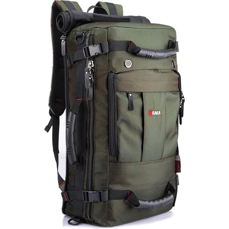 Дорожный походный и кемпинговый рюкзак для женщин и мужчин, Большая водонепроницаемая школьная сумка для колледжа, подходит для 17-дюймового ноутбука и черного ноутбука