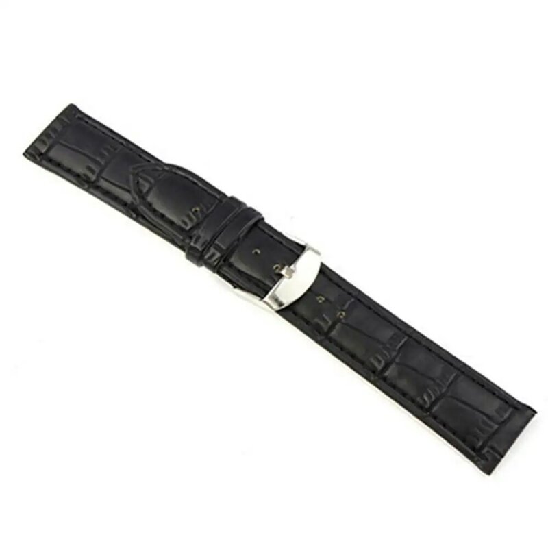 18mm 20mm 22mm Leather Watch Straps Faux Leather Buckle Wrist Watch Band Replacement Strap Watchbands Wrist Belt Bracelet