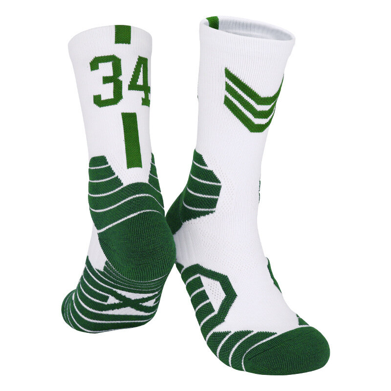 Männer verdickte Basketball-Socken hohe Anzahl Sports ocken Handtuch Knie unten Radfahren Laufkorb Kind Erwachsene Calcetines Socken