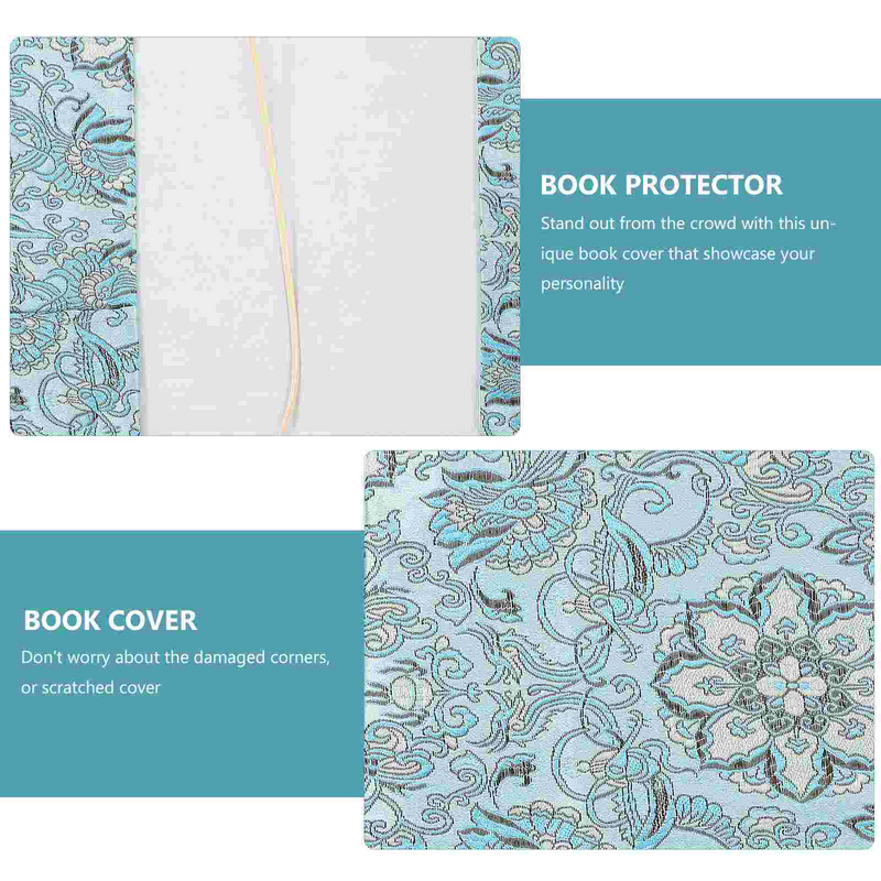 Exotic Handmade Cloth Book Decor Notebook Fabric A5 Adjustable Sleeve for Lovers Decors HardDecor Protector Book Sleeve