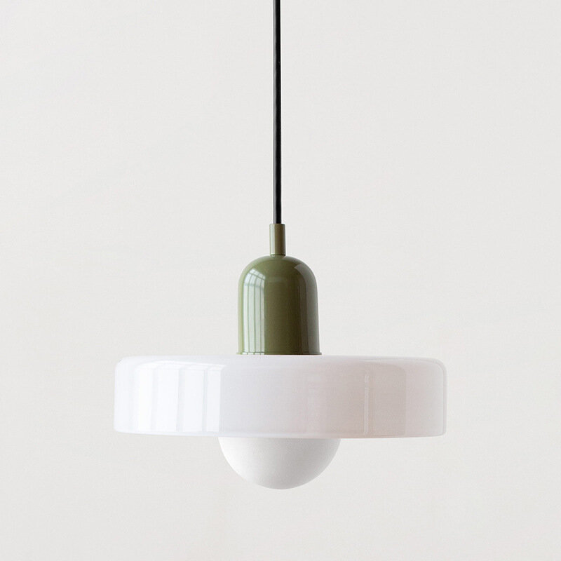 2024 lampada a sospensione in vetro arancione lampada di Design creativo nordico lampadari moderni studio camera da letto apparecchio a sospensione lustro sospeso