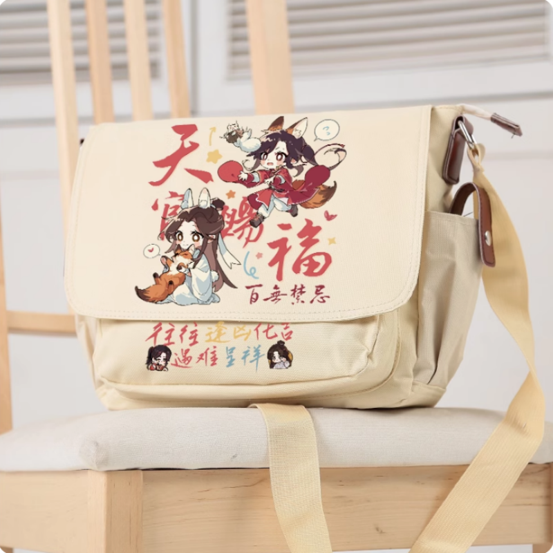 Anime Tian Guan Ci Fu Huacheng Xielian School Bag Fashion Leisure Teenagers Student Messenger Handbag