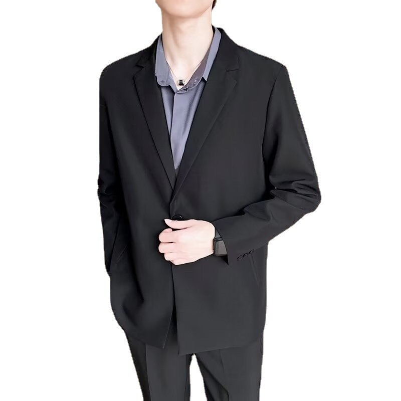 Jaqueta de terno pequena masculina, noivo estilo maduro leve, vestido de noivo, primavera e outono