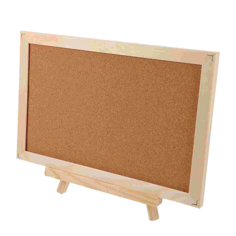 Board with Easel Stand Wood Easel Display Stand Framed Peg Board Wood Tripod Easel Cork Display Board Notice Board Small