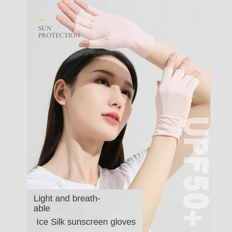 Gants de Protection Solaire pour la Peau des Doigts, Lampe LED, Rayons Anti-UV, Mitaines pour Nail Art