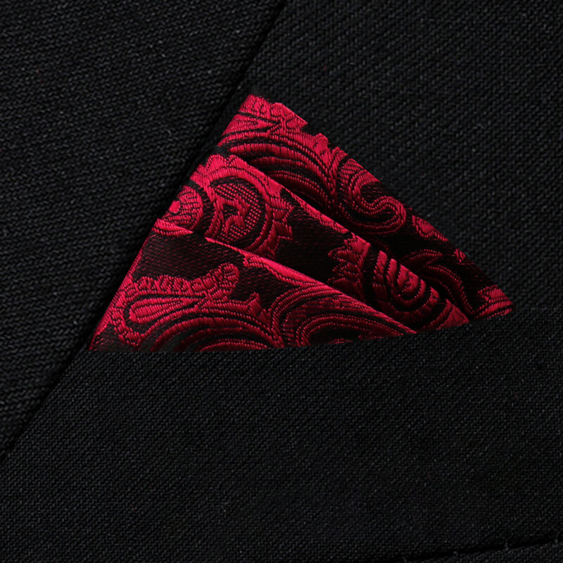 Pañuelo cuadrado de seda para hombre, accesorios de traje negro, muchos colores, ajuste más nuevo