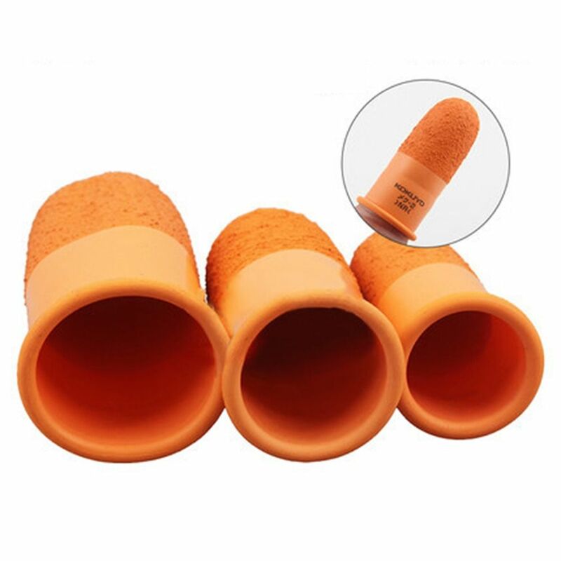 ที่หุ้มนิ้วกันลื่นสีส้มเครื่องมือแฮนด์เมดปลายนิ้วนวมต่อยมวยป้องกันการเย็บเปลนิ้วมือทำงาน