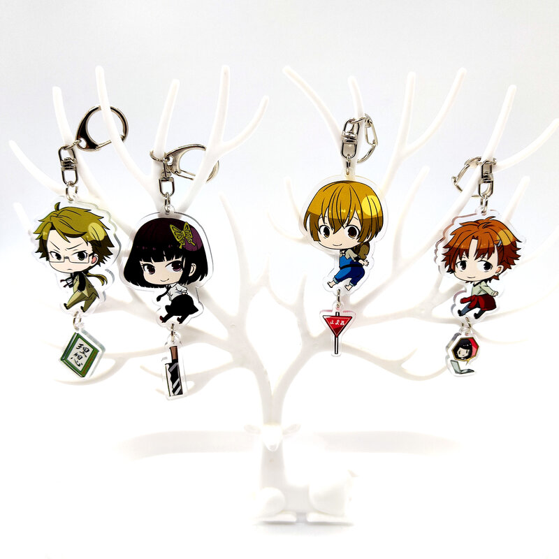 Anime Bungou Stray Dogs Acrylic Keychains Accessories Cute Bag Pendant for fans gifts