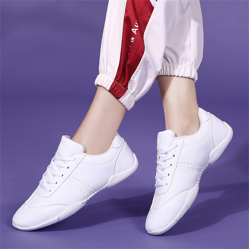 ARKKG-Chaussures d'encouragement blanches pour filles, baskets légères, respirantes, entraînement pour enfants, danse, tennis, américains, compétition