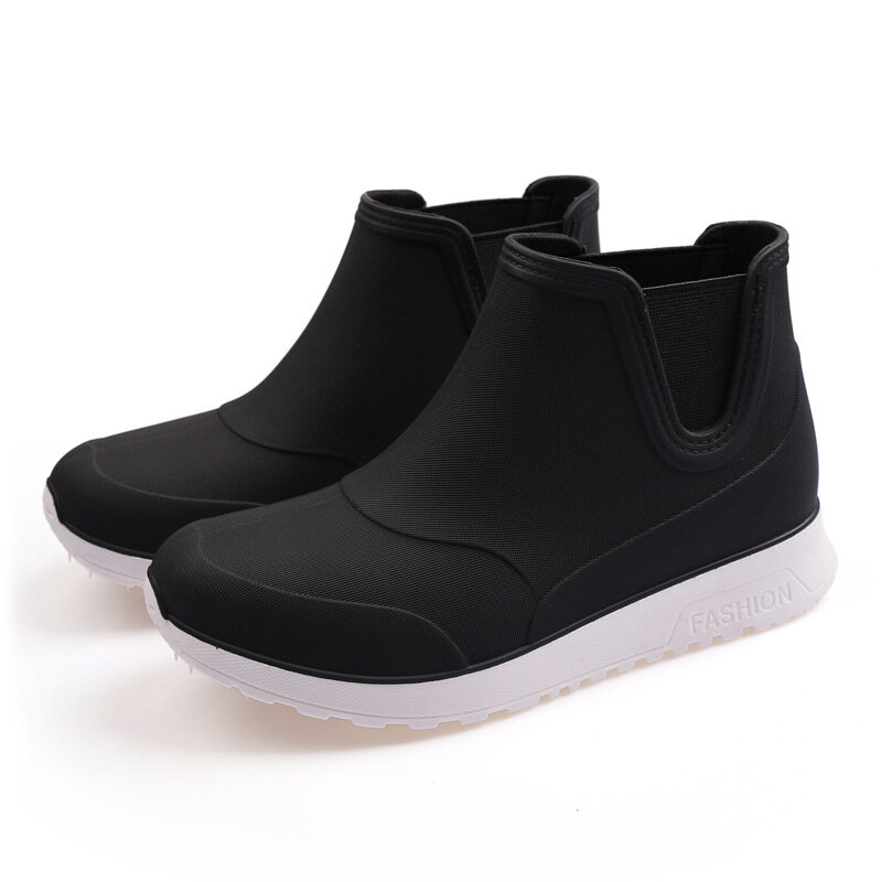 Rain Shoes for Women Rubber Boots Platform Ankle Boots  Autumn Winter Slip on Women Booties Work Shoes Botines Mujer 2024