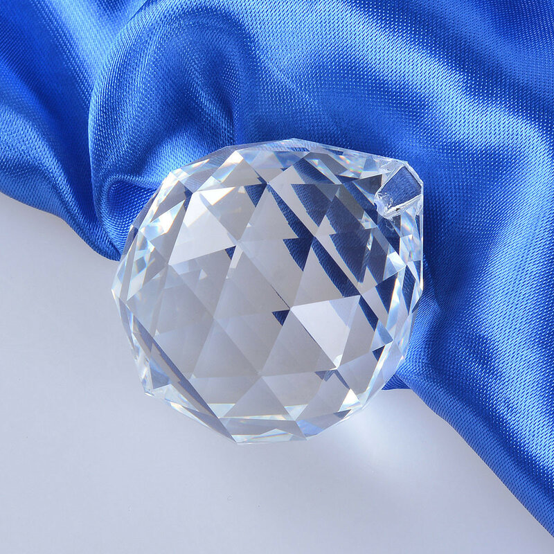 15/20/30mm K9 sfera sfaccettata in cristallo trasparente Feng Shui lampada a sospensione prisma lampadario Pats Sun Catcher decorazione per la casa della festa nuziale