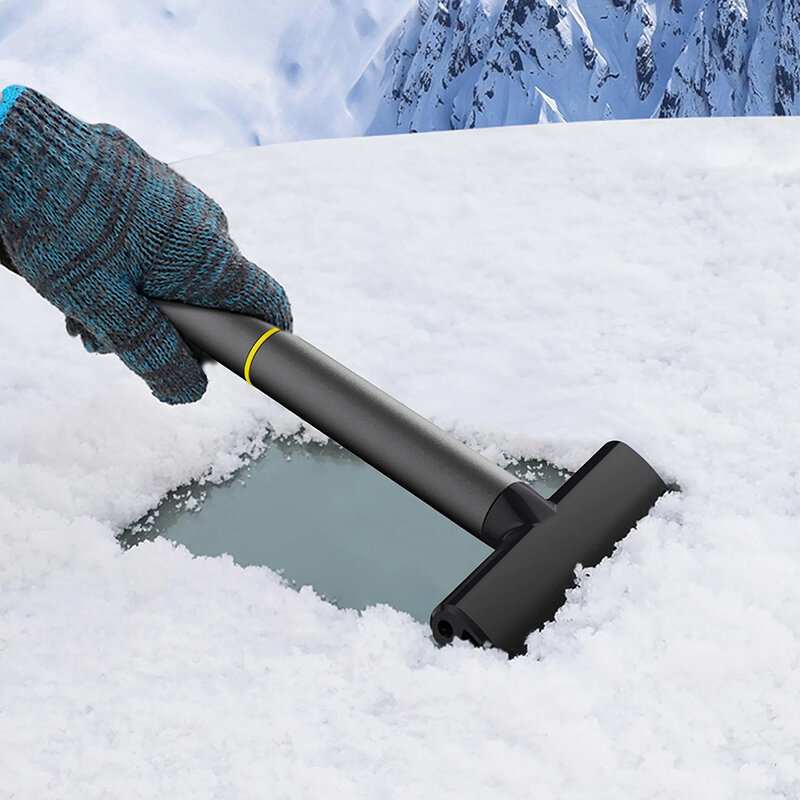 Universal pembersih kaca depan mobil salju sekop pengikis Defrosting Deicing Squeegee alat salju sekop pembersih pengikis untuk musim dingin