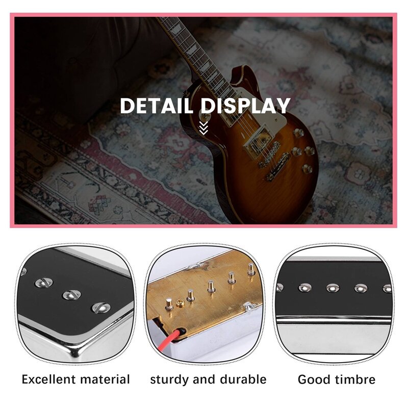 P90 일렉트릭 기타 픽업 험버커 사이즈, 싱글 코일 픽업 넥 및 브리지 기타 부품 및 액세서리