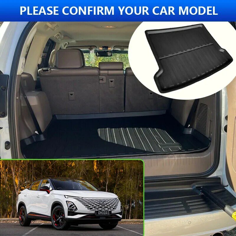 Car Trunk Mats for Chery Omoda 5 C5 Fownix FX 2022 2023 2024 Storage Carpet Tray Pads Rear Luggage Cargo Liner Covers Accessorie