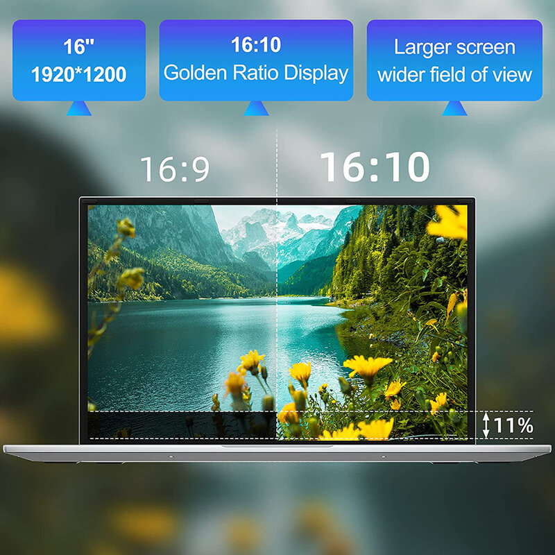 Макс. Поддержка 32GB игровых ноутбуков Windows 11 компьютер телефон нетбук 16 дюймов 12-го поколения Intel Alder N95 Wi-Fi камера 2 Мп