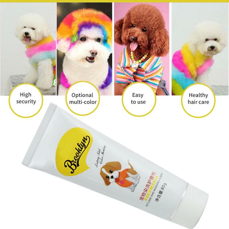 Illumina la pelliccia Non sbiadisce animali domestici animali capelli brillante pigmento colorante sicuro per cani