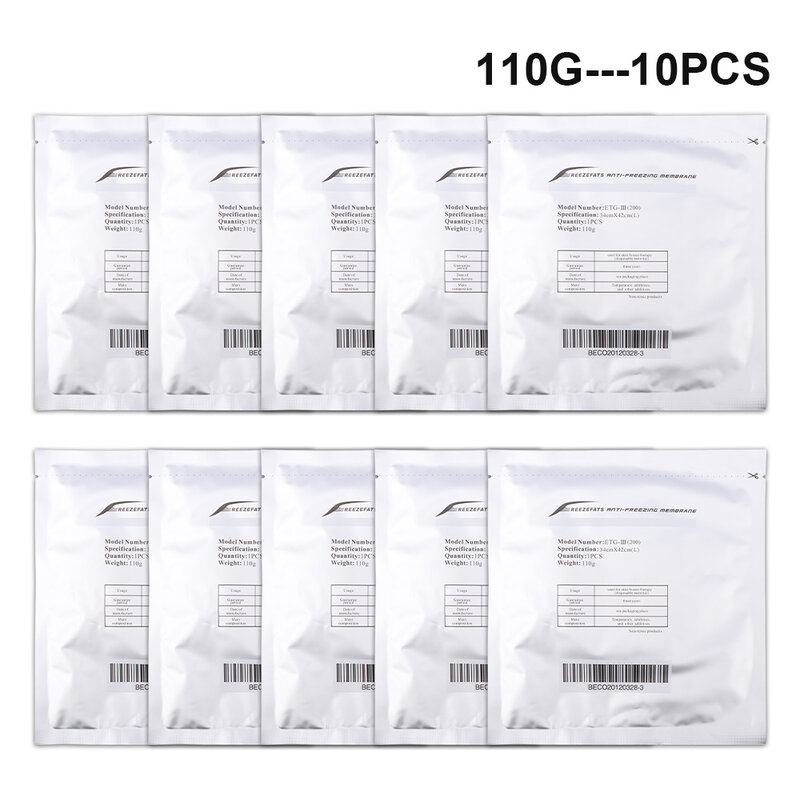 Pad Cryo Membran Antibeku Multi Spesifikasi Terapi Dingin untuk Cryolipolysis 5/10Pc untuk Peralatan Kecantikan