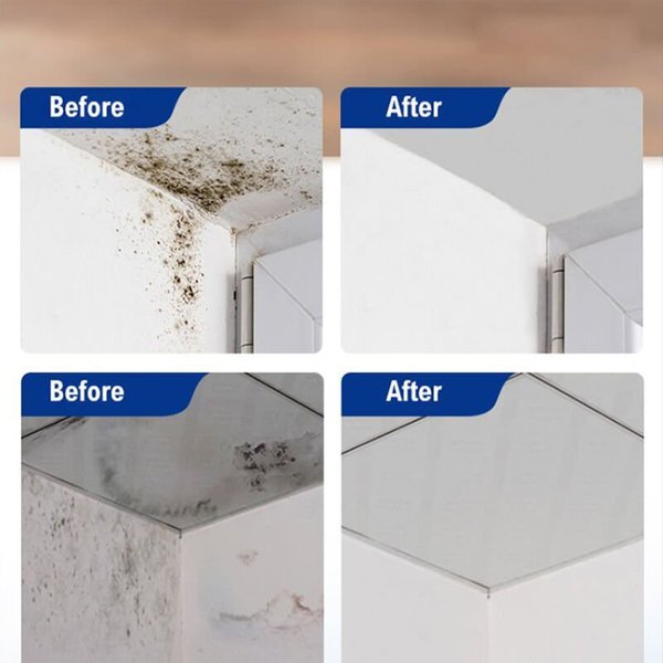 โฟมกำจัดรา60มล. สเปรย์กำจัดเชื้อราติดเพดานห้องน้ำพื้นผิวเซรามิกป้องกันเชื้อราทำความสะอาดได้หลากหลาย