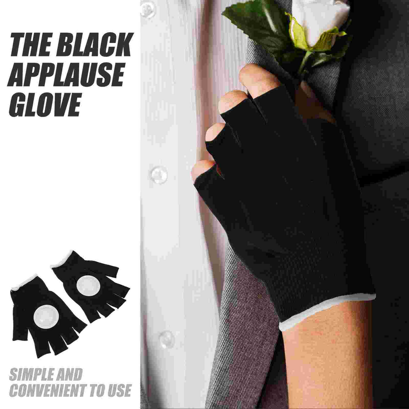 ถุงมือแสดงถุงมือสีดำมือตบตัดสินใจเชียร์อุปกรณ์เสริม clappers