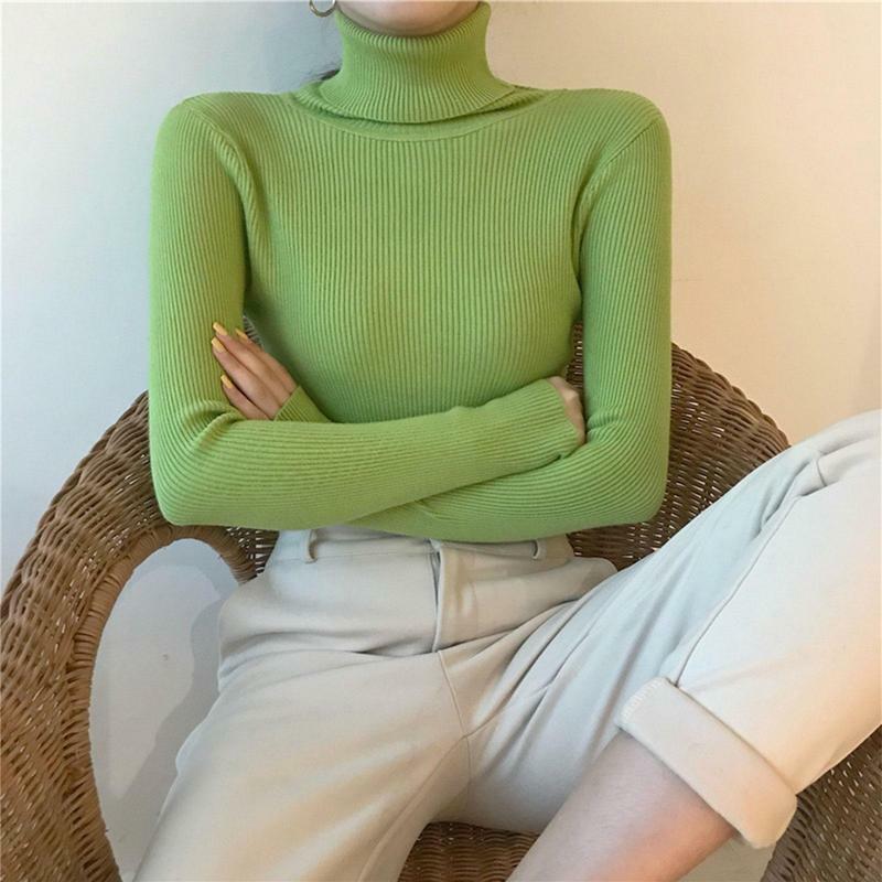 Women Turtleneck Cold Weather Sweaters With Long Sleeves Winter Warm Sweater Cold Weather Shirt For Home Office School