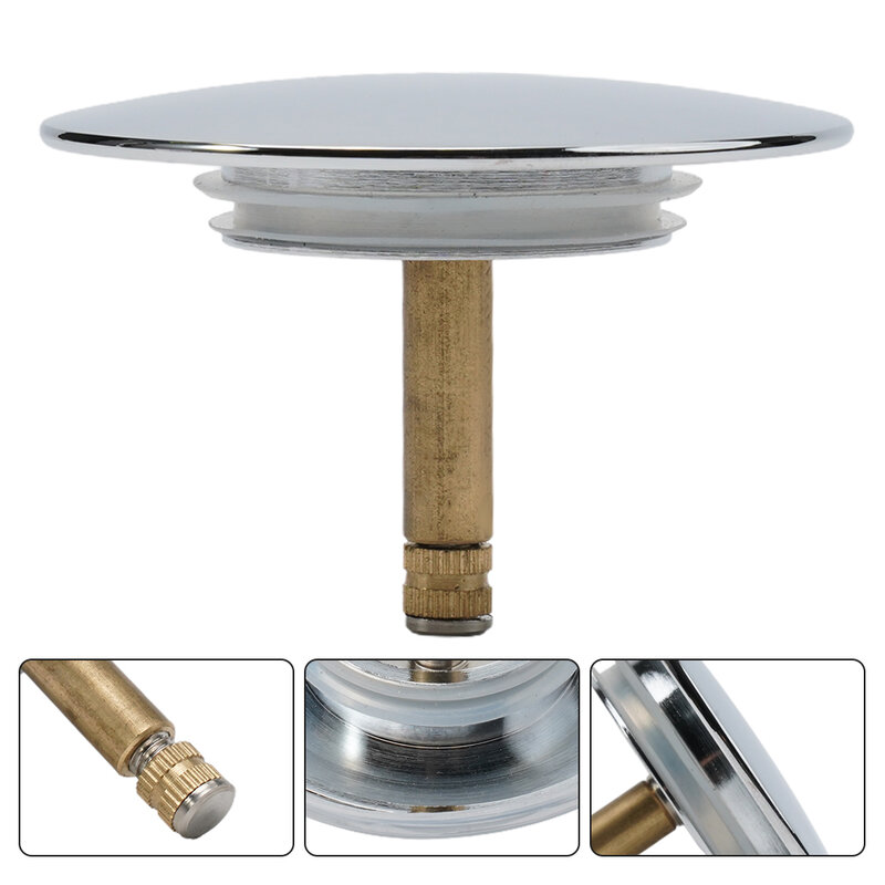 Manual Lift Type Sealing Cover For Brass Bathtub Sealing Water Plug Drainer Universal Stainless Steel Basin Drain Filter