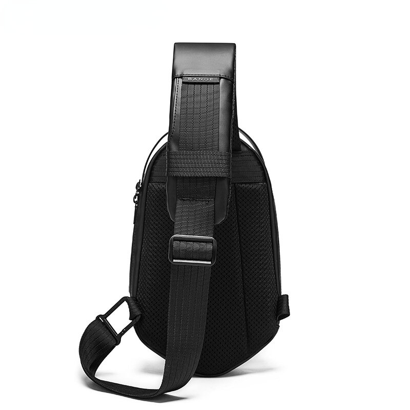Chikage Large Capacity Personality Chest Bag Men's Single Shoulder Crossbody Bag Fashion Hard Shell Polyhedron Chest Bag
