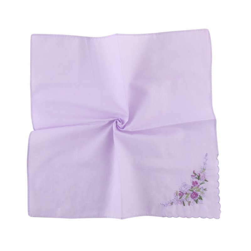 Embroidery Sweat Absorbent Pocket Handkerchief for Wedding Party Activities Soft and Absorbent Pocket Towel