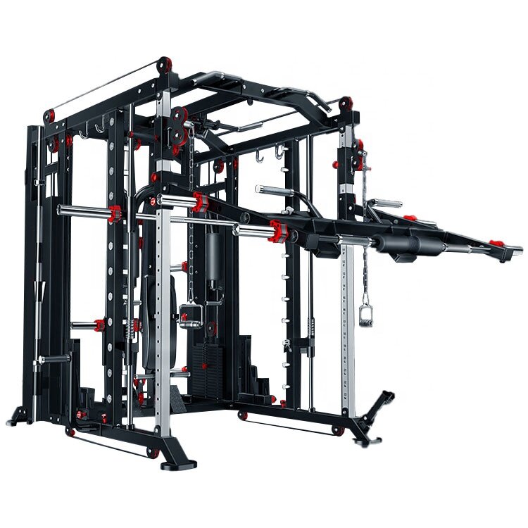 2022 Fitness equipment home bench press squat gantry machine equipment multi-function set combination comprehensive training