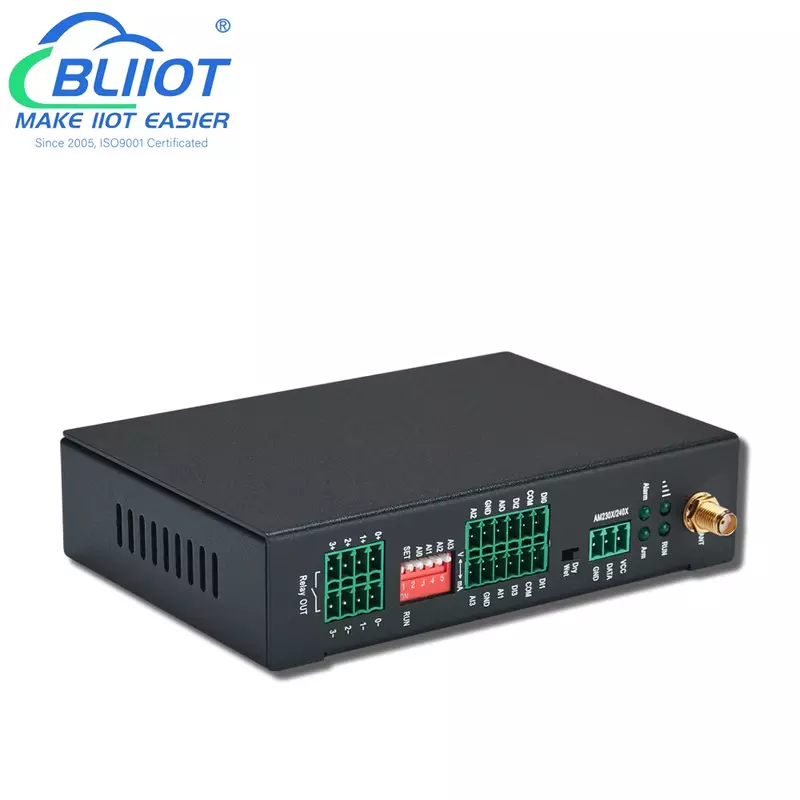BLIT Wireless Modbus Controle Remoto, Interruptor da bomba de água, 4DIN, 4 Relés, 4AIN, 4G, SMS, Módulo I/O, Gateway MQTT