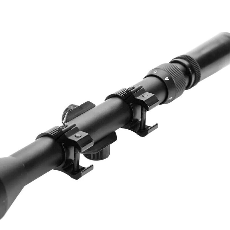 Visão tática do rifle de caça com trilho embutido, conjunto de visão óptica, 9mm-11mm, 3-7x28mm, 3-7x20