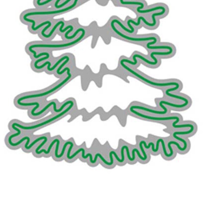 Рождественская елка Металлические Вырубные штампы фотоальбом бумажная карта шаблон
