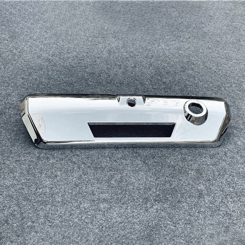 Gloss Chrome Plated Trunk Tailgate Door Handle Trim Cover For Ford F-150 F150 2021 2022 2023 2024