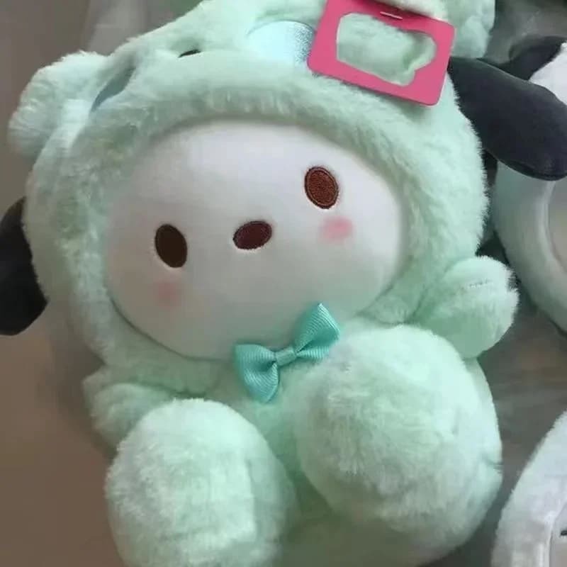 20CM Sanrio Plushies Hello Kitty Cinnamonroll Kuromi Pochacco bambola di peluche ripiena Cos orso giocattoli carini regali di compleanno per bambini