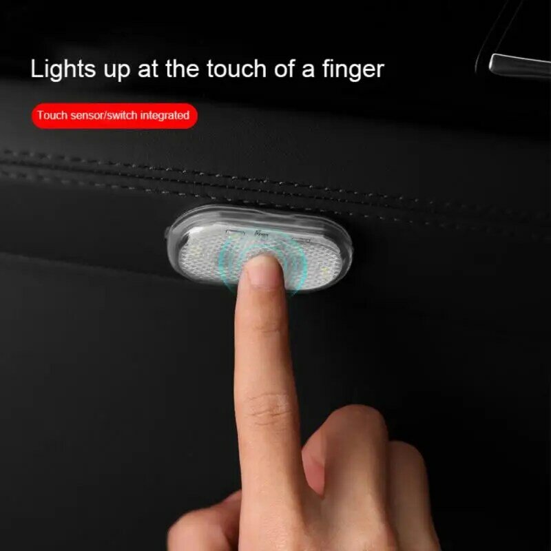 Led Nachtlampje Kabinet Kast Verlichting Opladen Touch Keuken Verlichting Magnetische Auto Interieur Plafond Lamp Leeslamp Boek Licht