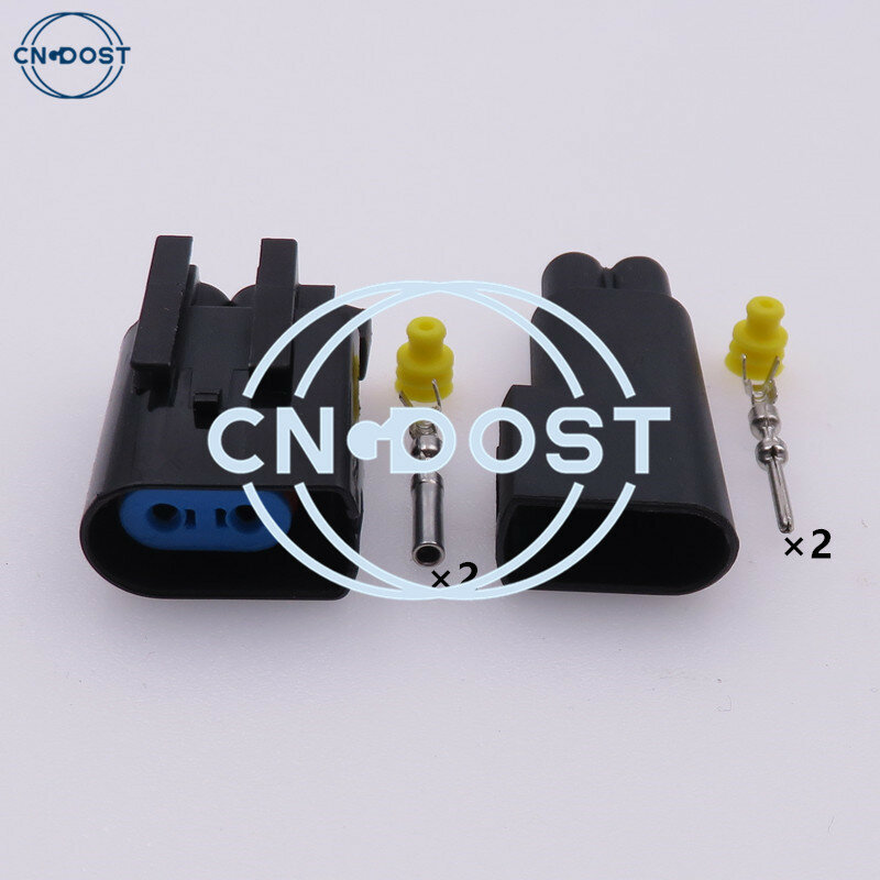 1 Set 2 Pin 5-1437710-5 2-1437712-5 5-1437710-6 AC Assembly Car Motor Lamp Wheel ABS Sensor Connector For Ford Volvo Land Rover