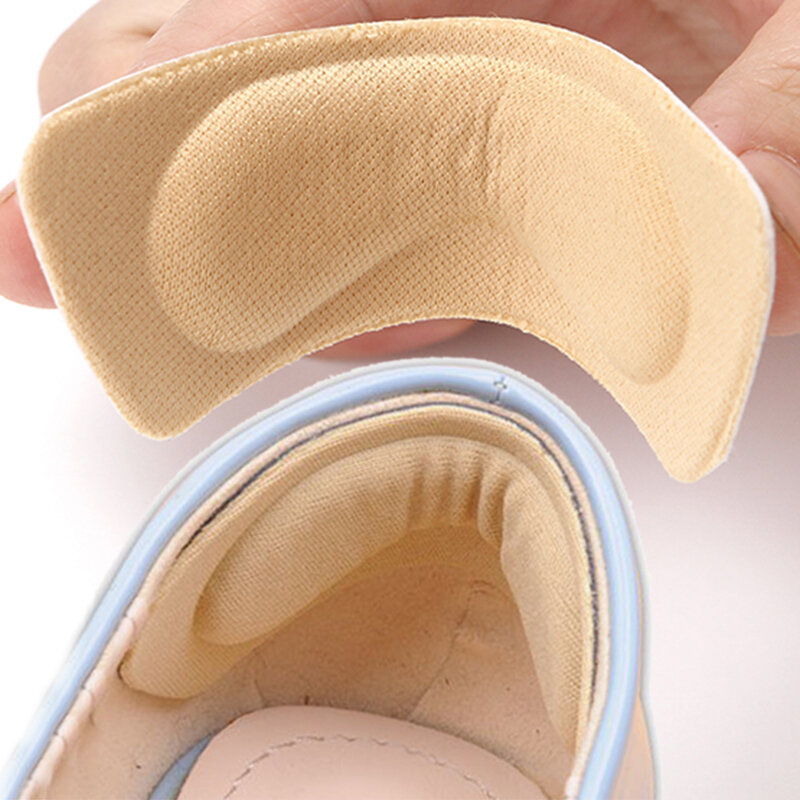 Parche de 2 plantillas para el talón, almohadillas ajustables para el talón, antidesgaste, alivia el dolor, pegatina protectora para el talón
