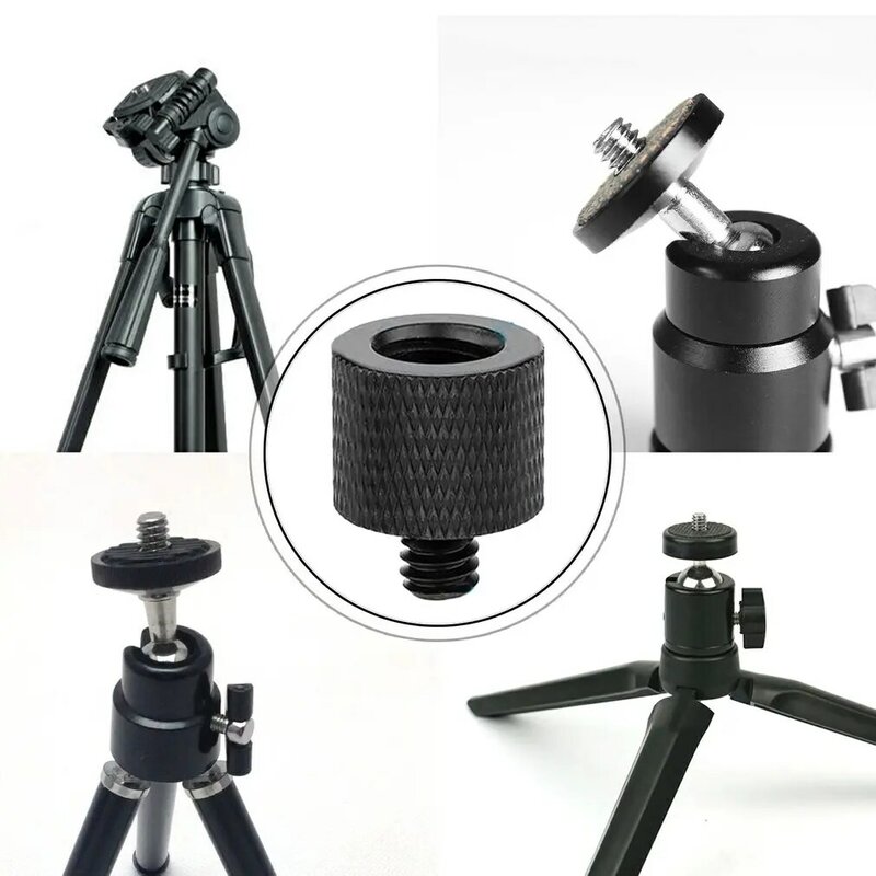 Trípode de tornillo para cámara, superficie lisa, rosca transparente, portátil, adaptador de conversión para todo tipo de equipos fotográficos