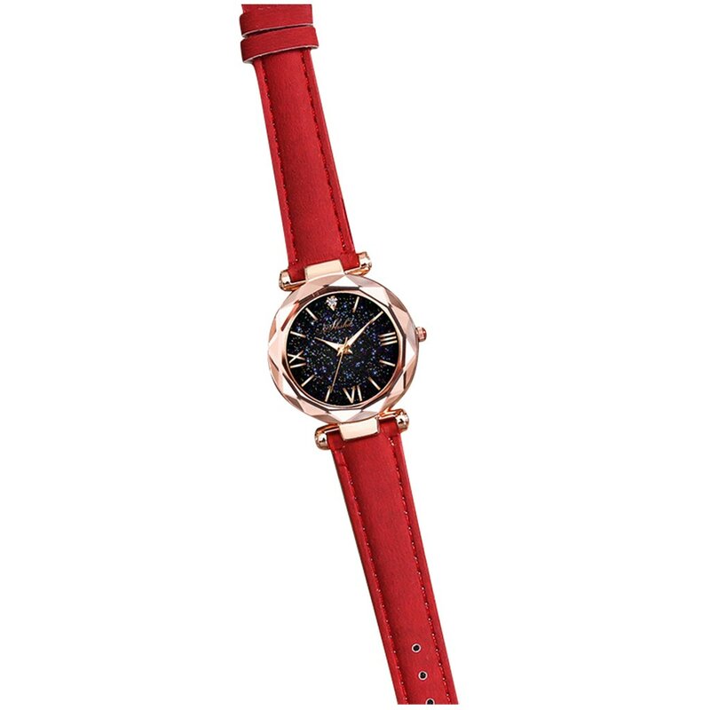 Fashion Luxury Watch Unisex Stars Little Point Frosted Belt Watch Dotted With Roman Scale Watch Quartz Watch Relogio Feminino