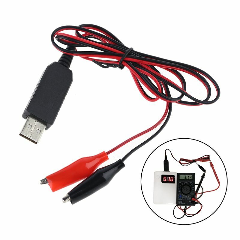 AA AAA USB 5V to 3V Step-down Clip Cable Fixed Converter Line For Remote Control