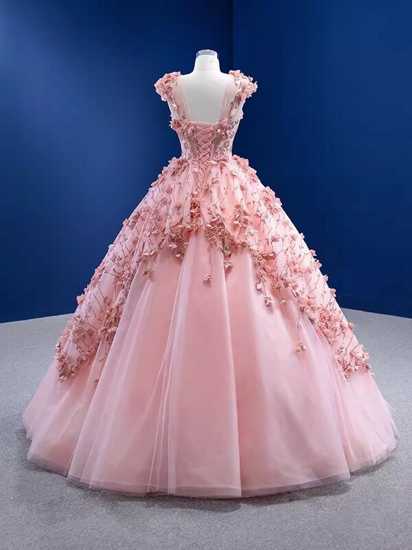 2024ใหม่ vestidos Ashley glinceanera ชุดดอกไม้หวานชุดเดรสปาร์ตี้สีคลาสสิกชุดไปงานเต้นรำ cusotmize