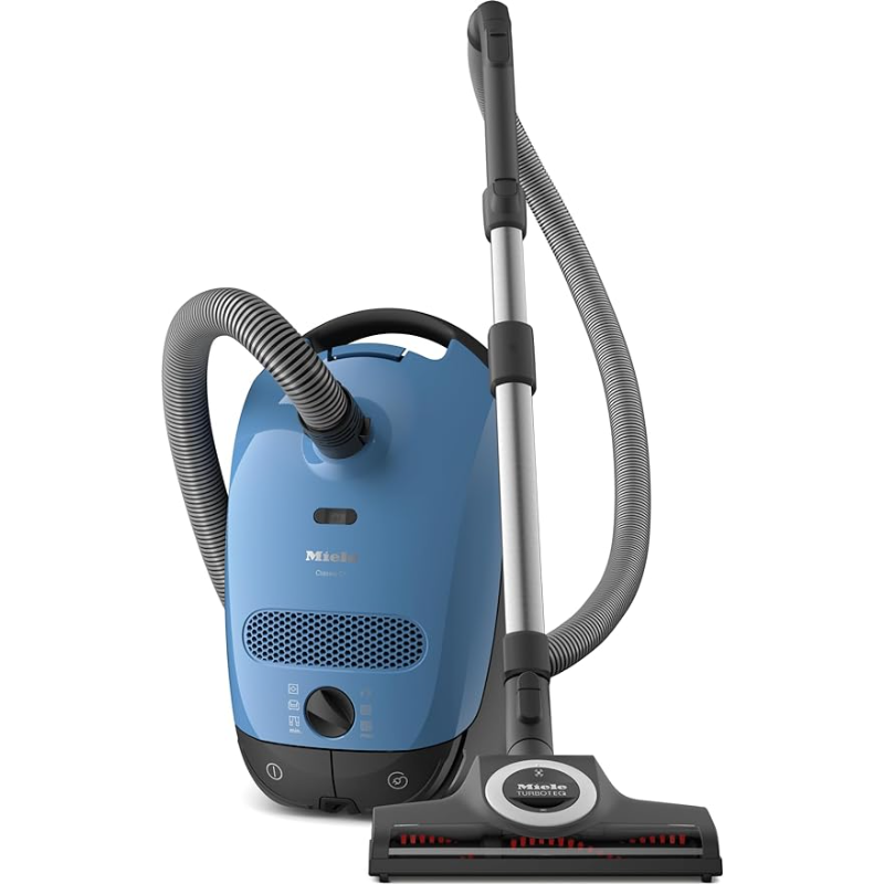 Miele Classic C1 Turbo Team Bagged Canister Vacuum, Tech Blue - Portable, Household
