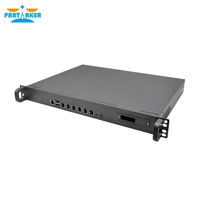 Soporte de Rack 1U 6 * LAN 4 * SFP con Intel Core i3 7100 i5 7500 i7 7700 VPN OPNsense Untangle Firewall Appliance servidores de red