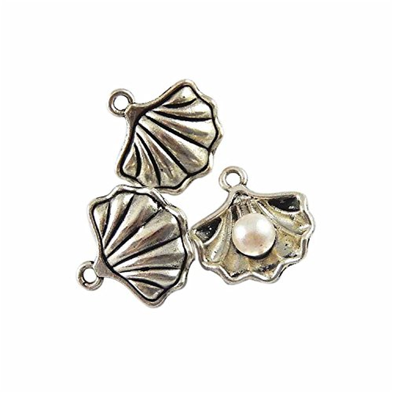 Nette Starfish Conch Sea Shell Charms Anhänger Ozean Stil Fußkettchen Armband Halskette Schmuck DIY Handwerk Zubehör 10/13Pcs
