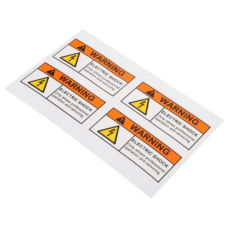 ملصقات لوحة علامات الصدمات الكهربائية ، تحذير الجهد العالي ، شارات السلامة الكهربائية ، 4